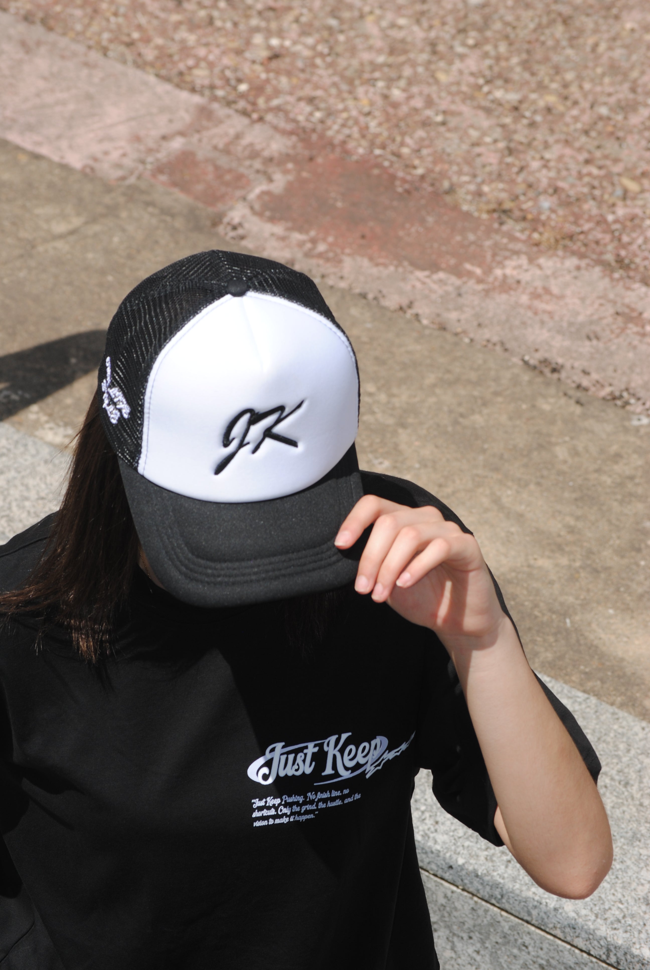 JustKeep Black trucker cap